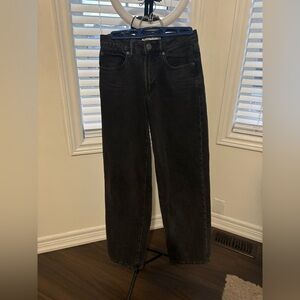 Garage black low rise baggy Jeans